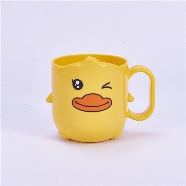 英国alcoco一个装俏皮鸭口杯儿童漱口杯可爱牛奶杯卡通喝水杯